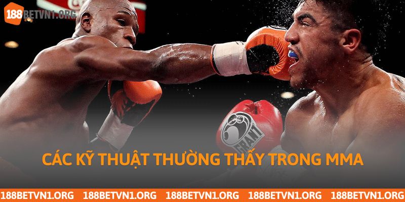 MMA Là Gì? Tìm Hiểu Về Võ Thuật Tổng Hợp Cùng 188bet 4 Các kỹ thuật thường thấy trong MMA